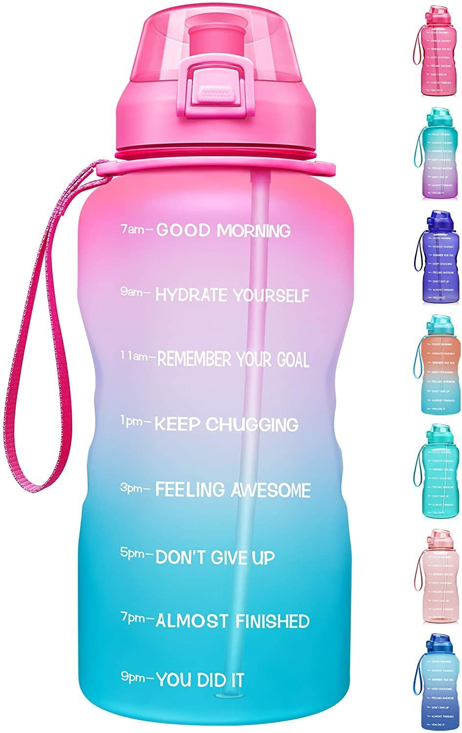 1 Gallon/128oz Motivational Water Bottle