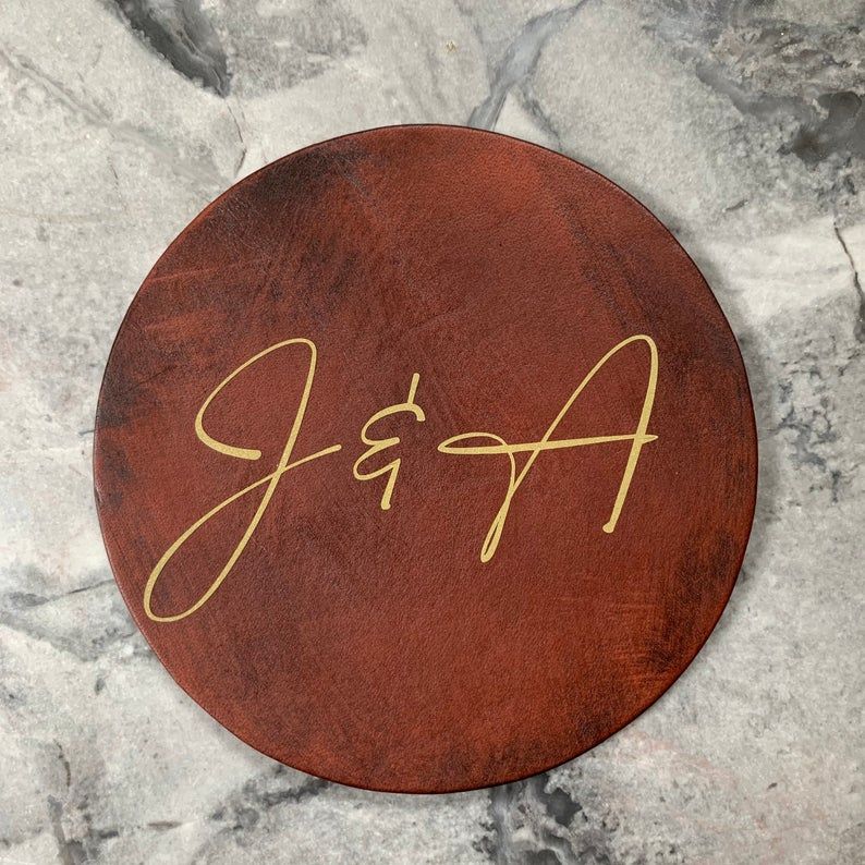 Personalized Leather Coaster