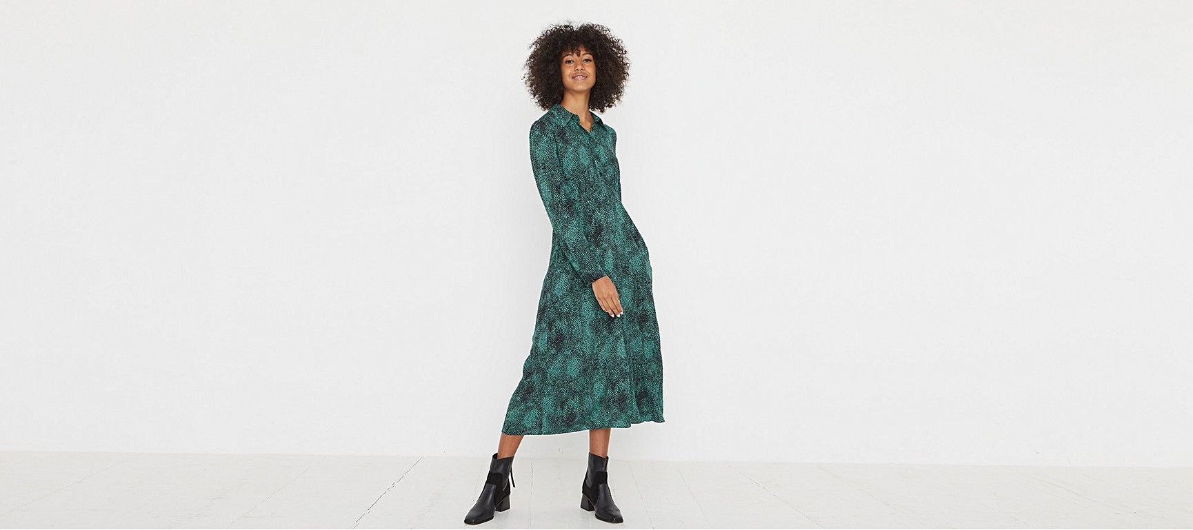 Oliver spot 2025 print midi dress