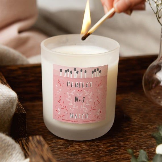 valentine's day candle