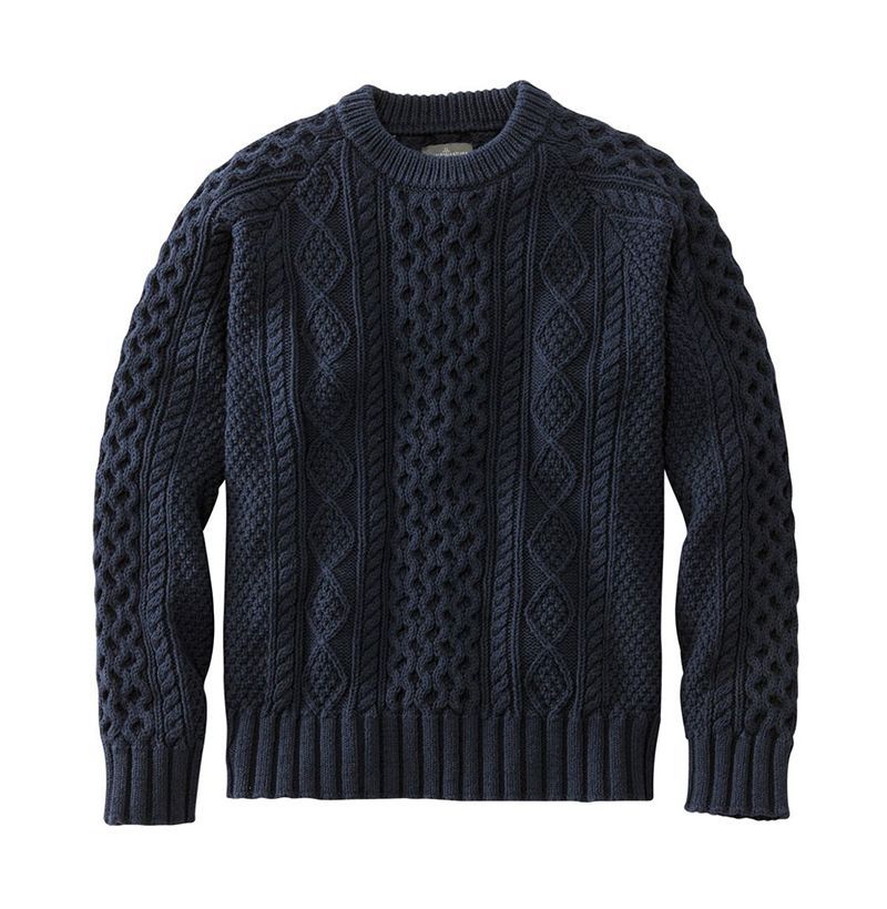 Cable cord outlet sweater