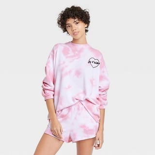 Women's Tie-Dye Je T'Aime Pajama Set