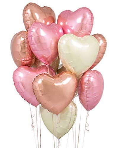 Rose Gold Heart Balloons 