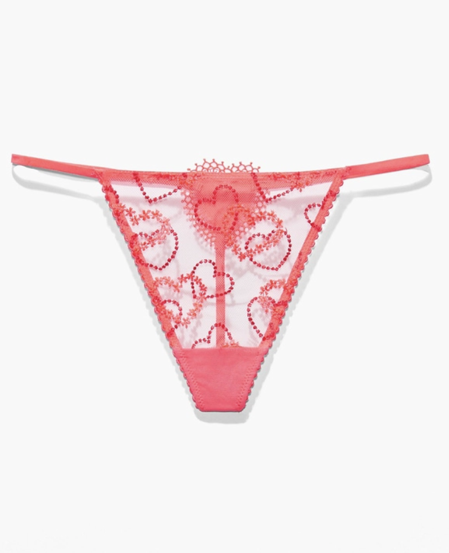 Linking Hearts Embroidery G-String