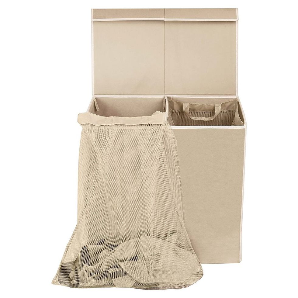Double Laundry Hamper with Lid 