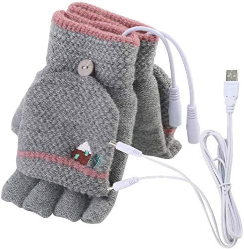 heated fingerless gloves for women