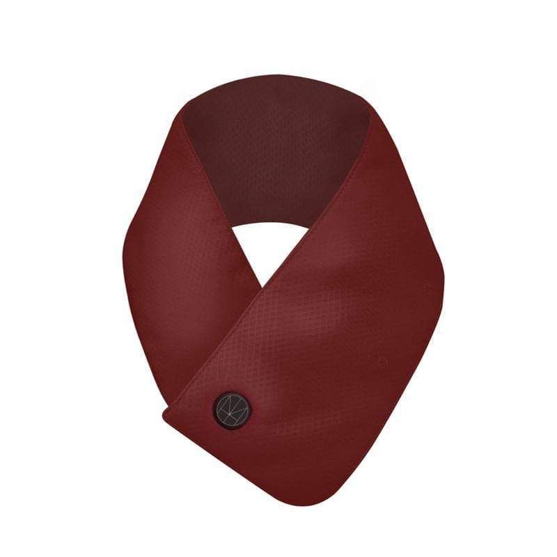 保暖小物推薦８：發熱圍巾 - 暗紅色(附行動電源) NT3380