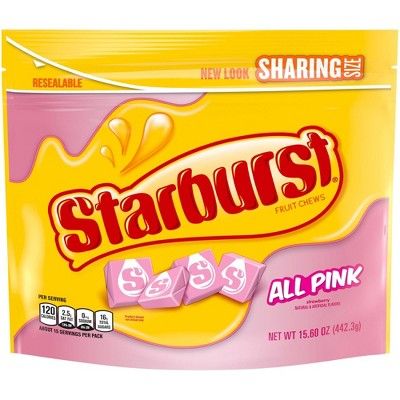 Starburst All Pink Sharing Size Chewy Candy 