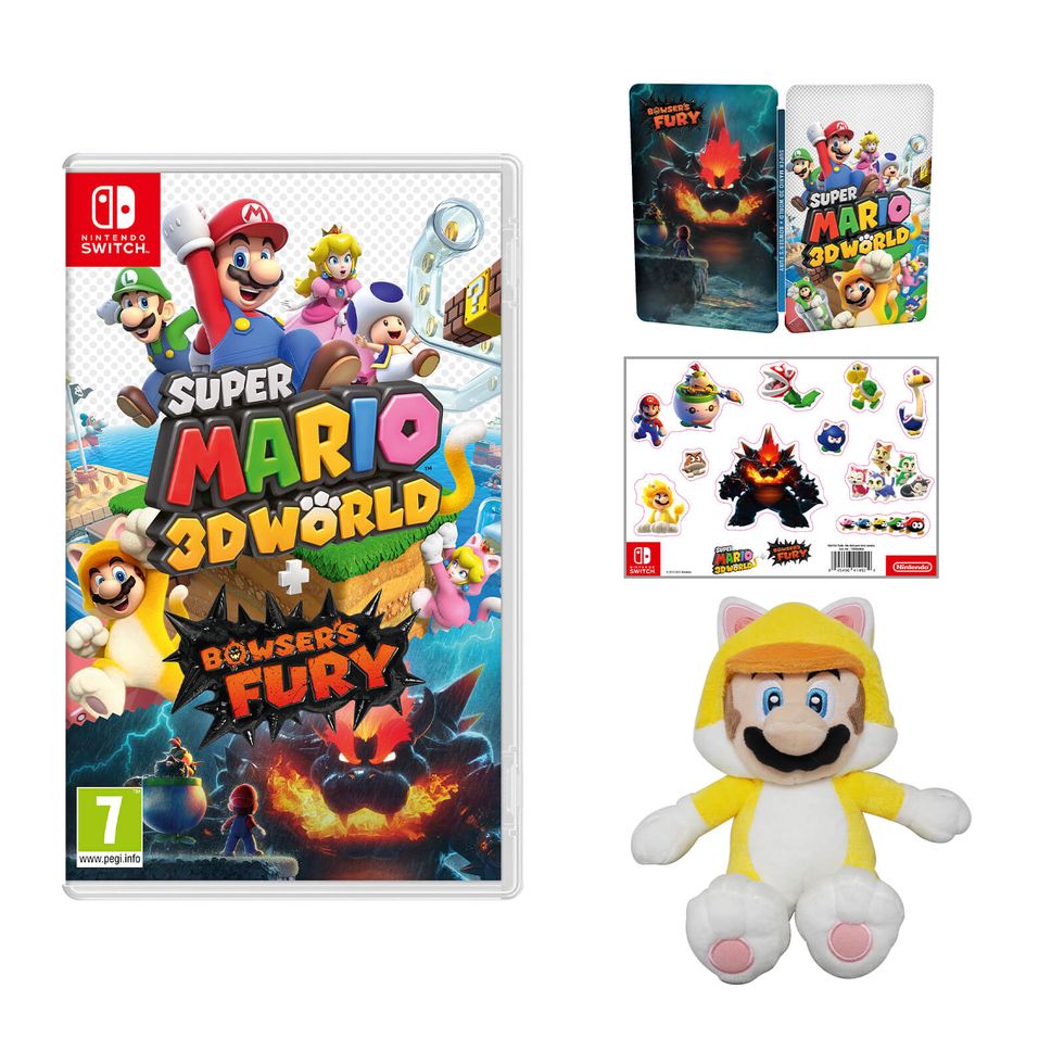 Super Mario 3D World + Bowser's Fury + Cat Mario Soft Toy