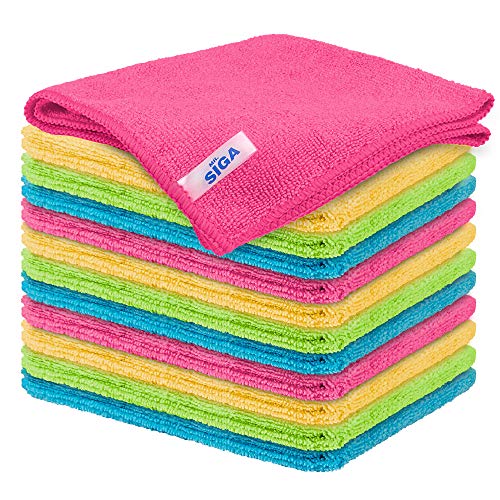 MR.SIGA Microfiber Cleaning Cloth, Pack of 12