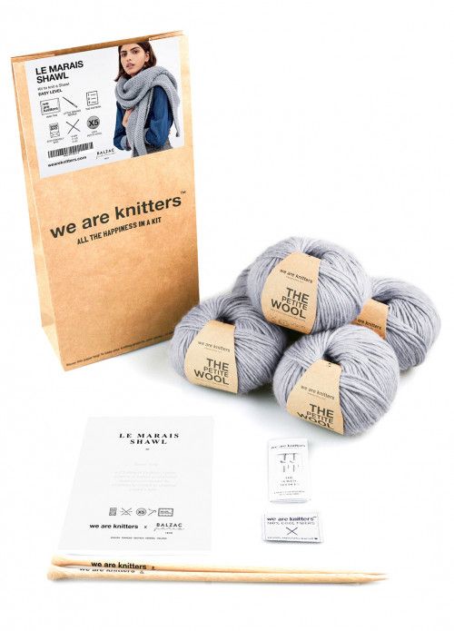 Le Marais Shawl - Knitting kit