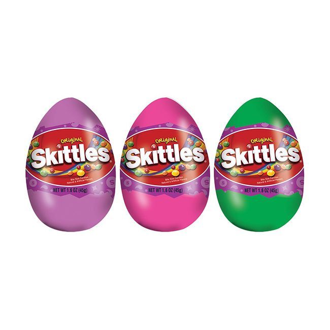 Skittles-Filled Easter Eggs