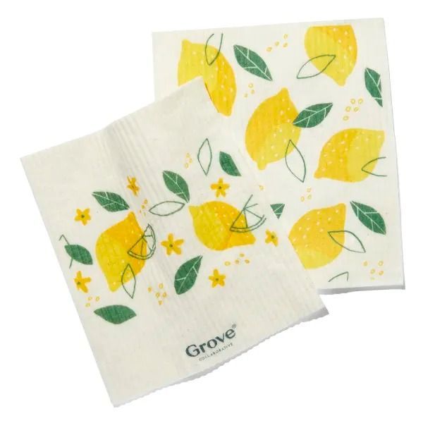 FEBU Swedish Dishcloths for Kitchen | 5 Pack Fruit Pattern Swedish Dish  Towels | Cellulose Sponge Cloths | Non Scratch Reusable Paper Towels | No