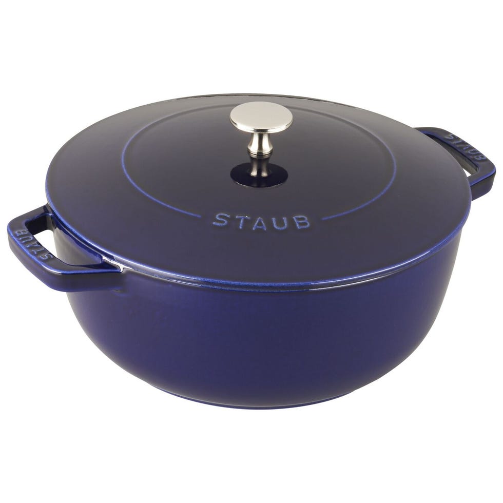 Staub 12 Cast Iron Square Grill Pan - Dark Blue