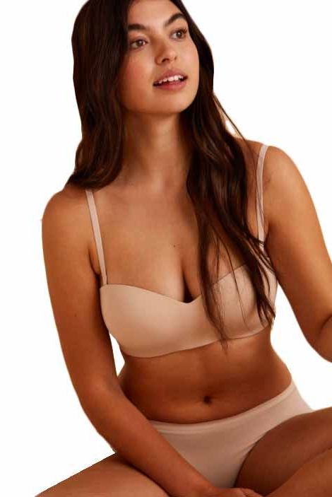 Longline Low Back Padded Strapless Bra A-DD, M&S Collection, M&S
