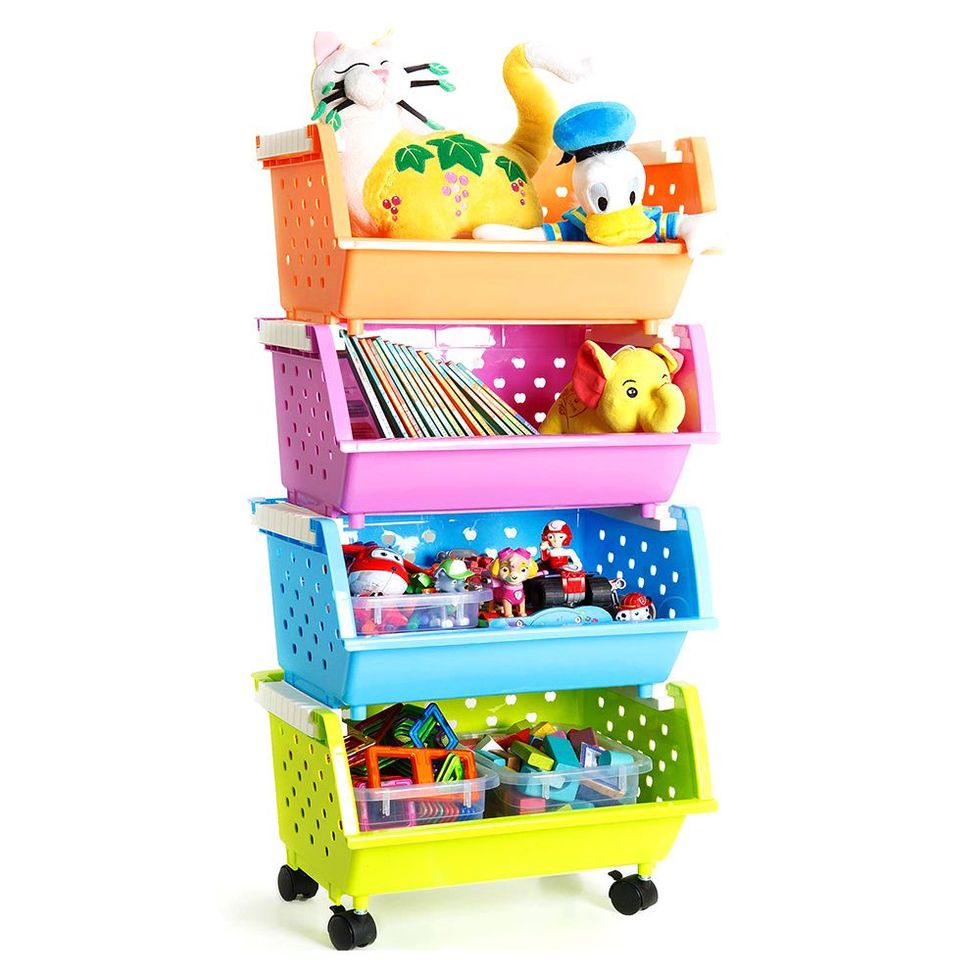 Bins & Things Stackable Toys Organizer for Lego and Hot Wheels