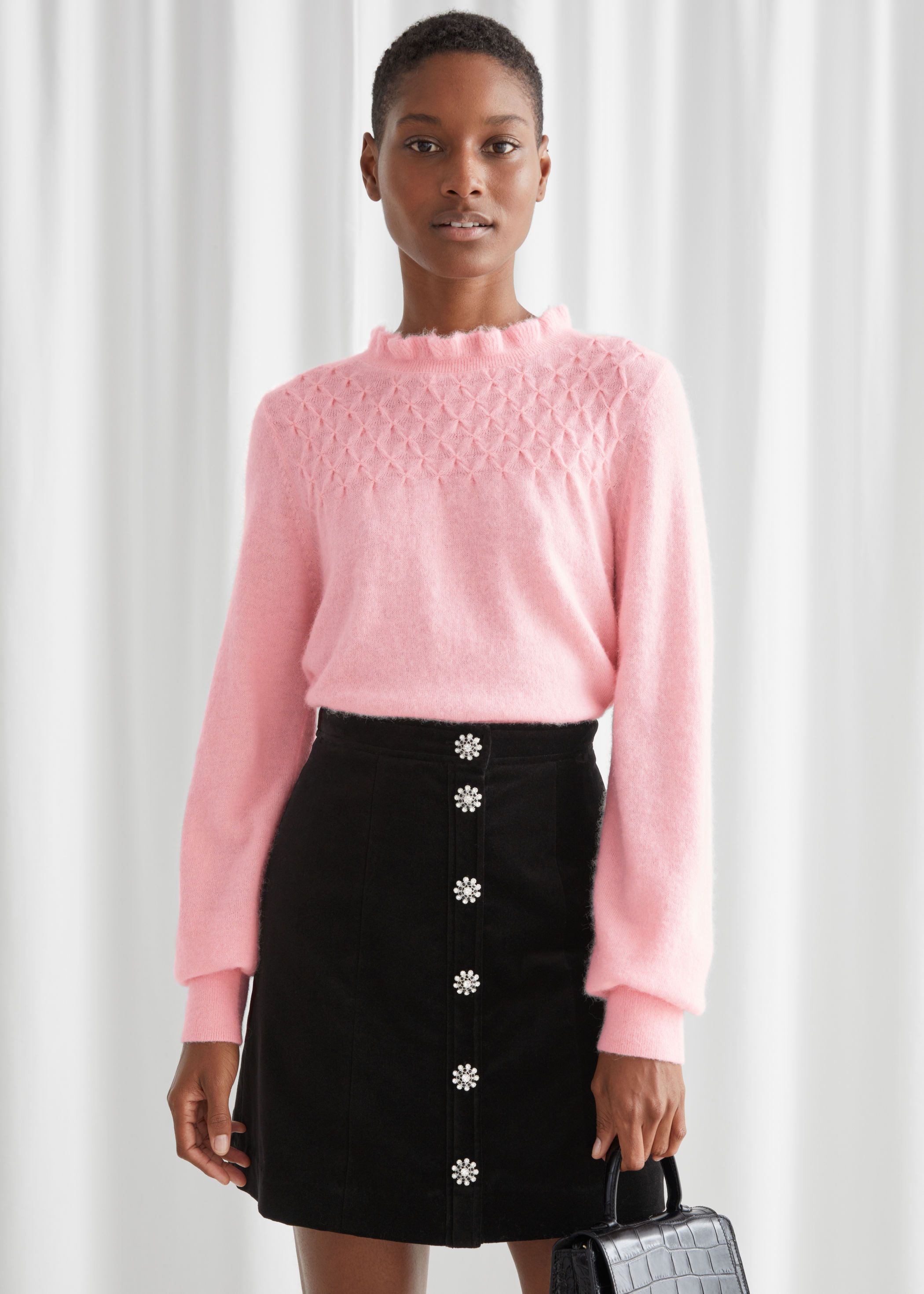 Other stories pink discount jumper