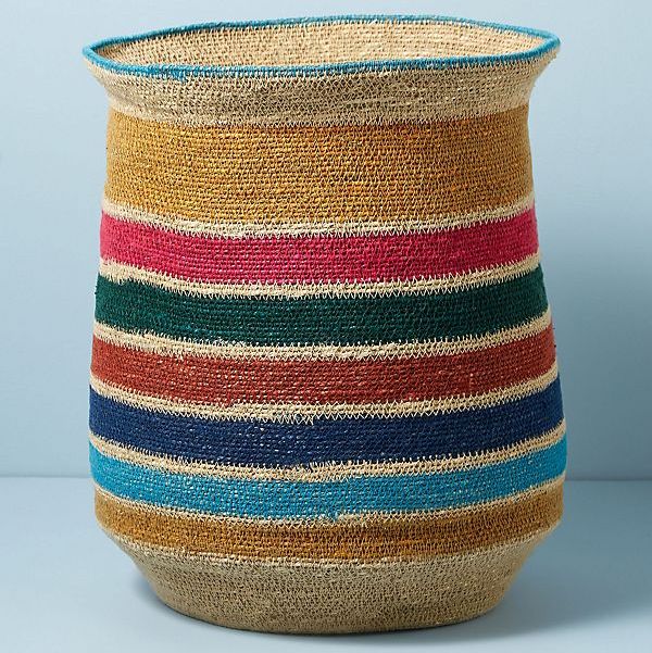 Rainbow Stripe Basket