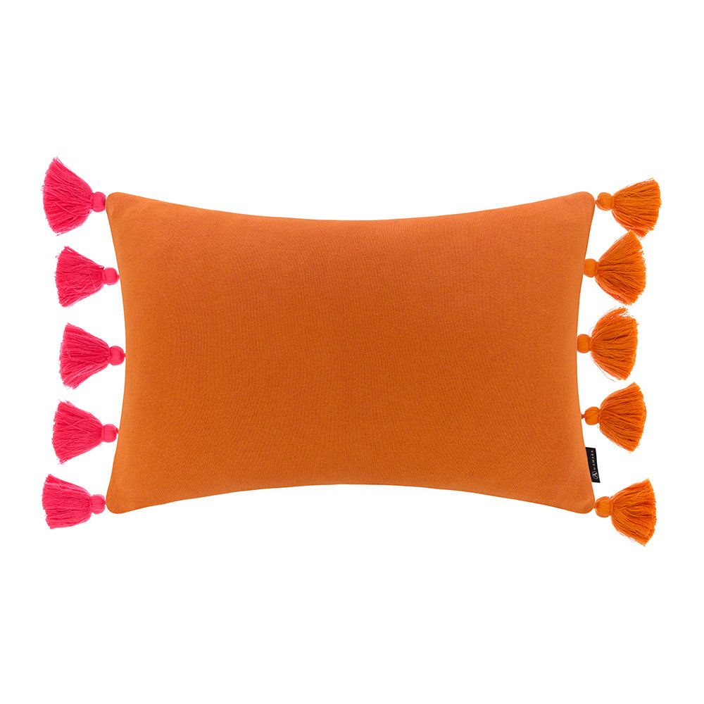 Pink and sales orange throw pillows