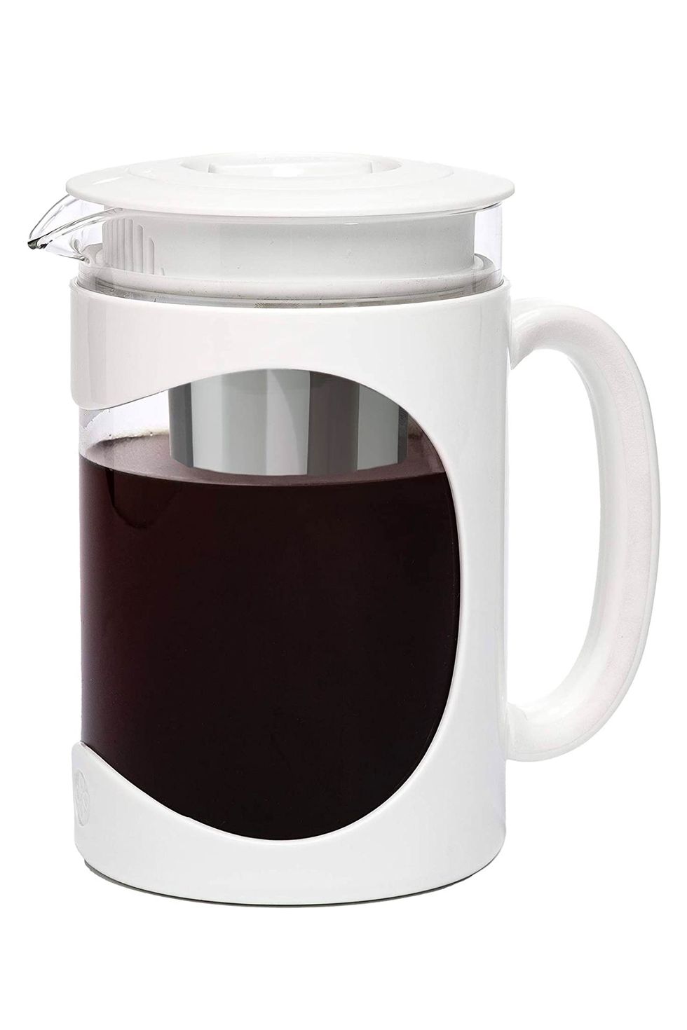 Cold Brew Coffee Maker, 1.5L/50oz Iced Tea & Coffee Cold Brew Maker Glass Pitcher with Lid Iced Tea Pitcher Cold Brew Pitcher with Removable Stainless