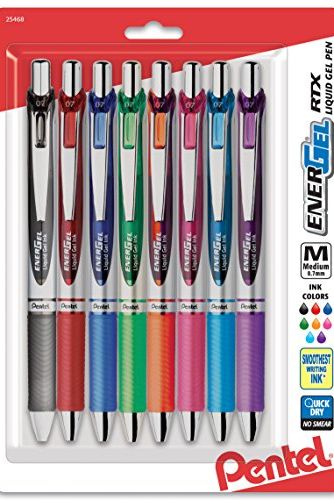 EnerGel RTX Retractable Liquid Gel Pen, Happiness Expressions Pack