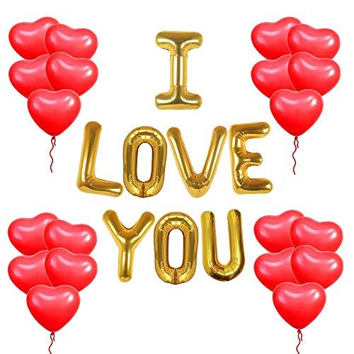 'I Love You' Heart Balloons