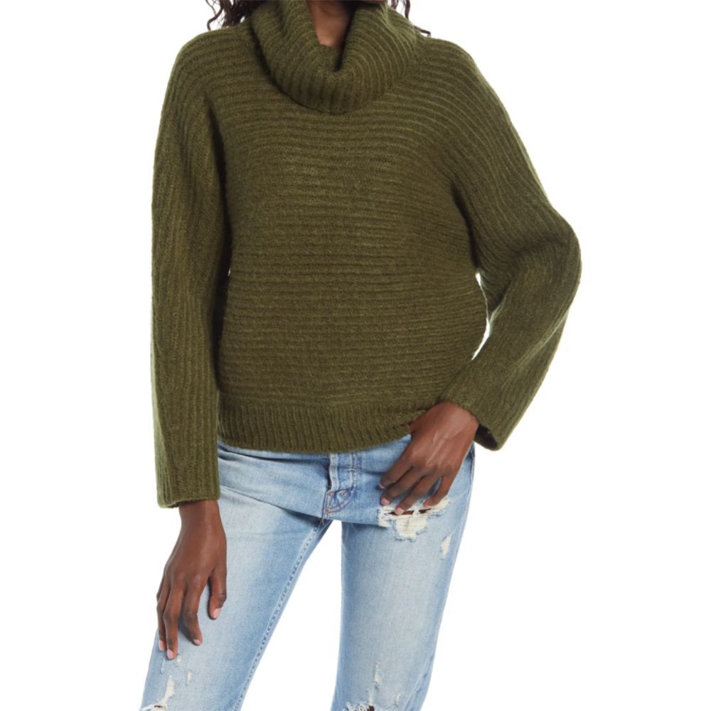 Leith mock hotsell neck sweater