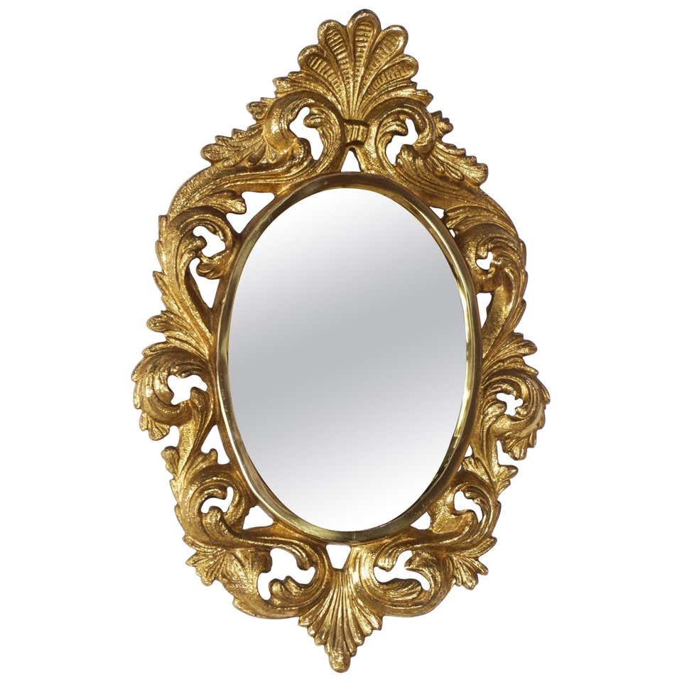 Antique Gilded Bronze Regency French Mirror