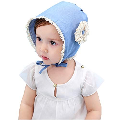 Baby Girl Toddlers Breathable Lacy Bonnet 