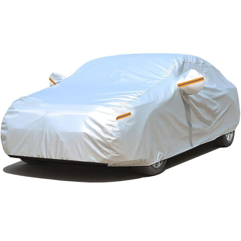Universal Full Car Covers Waterproof Side Zipper Winter Snow Cover Indoor  Outdoor Dustproof Auto Protection Cover For Sedan Suv