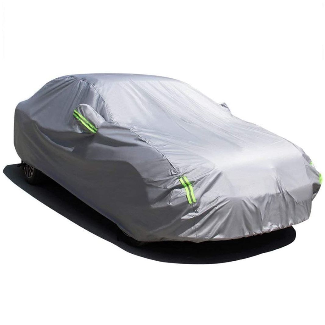 Medium Grey Water Resistant Sun Frost Rain Dust & Dirt Protection Car Top Cover 