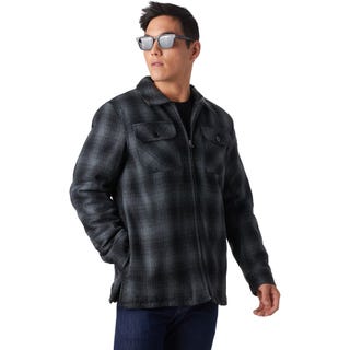 Stoic Buffalo Plaid Sherpa-Lined Shirt Jacket Stoic Buffalo Plaid Sherpa-Lined Shirt Jacket