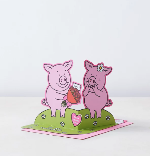 Pop-up Percy the Pig™ Valentine Card