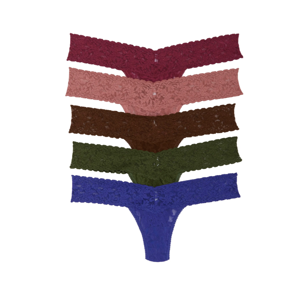 5-Pack Low Rise Lace Thongs