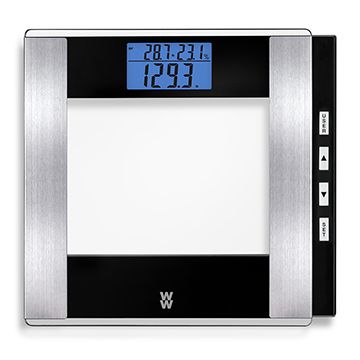 Weight Watchers by Conair Textured Finish Digital Glass Bodyweight Scale in Mint Green