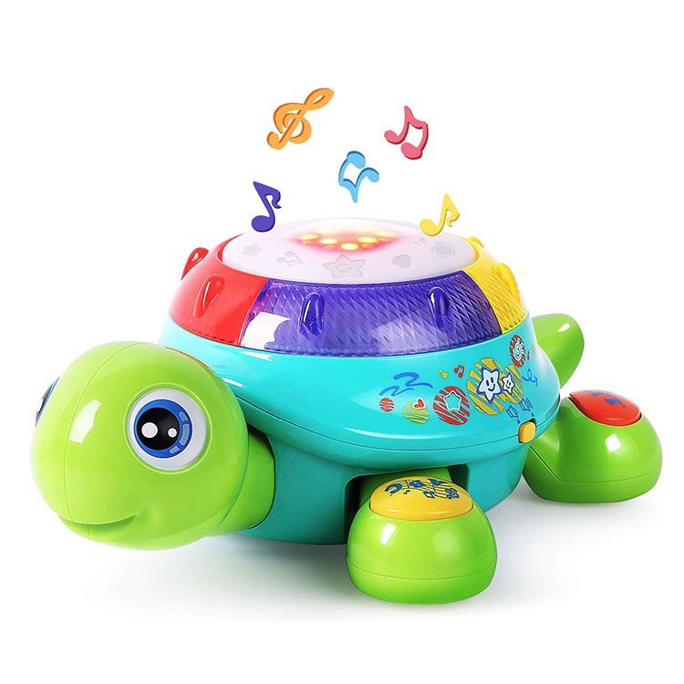 Musical Turtle Toy — English and Spanish Learning