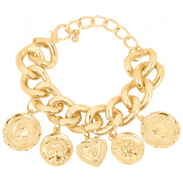 Pulsera Cadena Gorda con Chapa