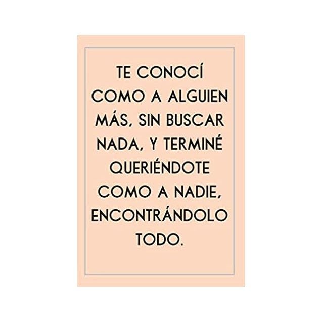 Cuaderno Con Mensaje De Amor