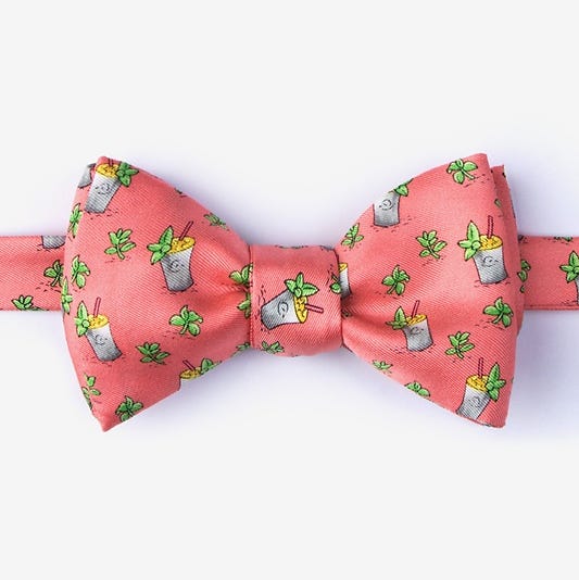 Mens Self Bowtie for The Run for the Roses Racing Horse Bow Ties