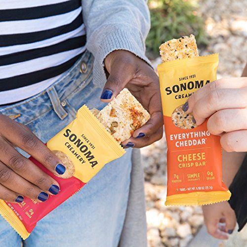 Sonoma Creamery Everything Cheddar Cheese Crisp Bars  (Pack of 8)