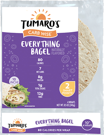 Tumaro's Everything Bagel Carb Wise Wraps