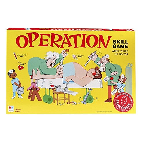 Hasbro Gaming Operation Electronic Board Game
