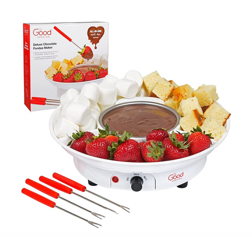 Chocolate Fondue Maker Pot Set 