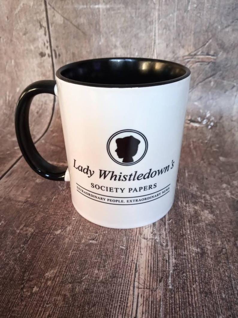 Lady Whistledown Bridgerton Society Papers Mug Netflix