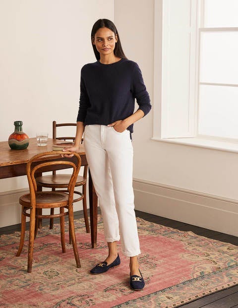 Cashmere Crew Neck Jumper - Navy, £110