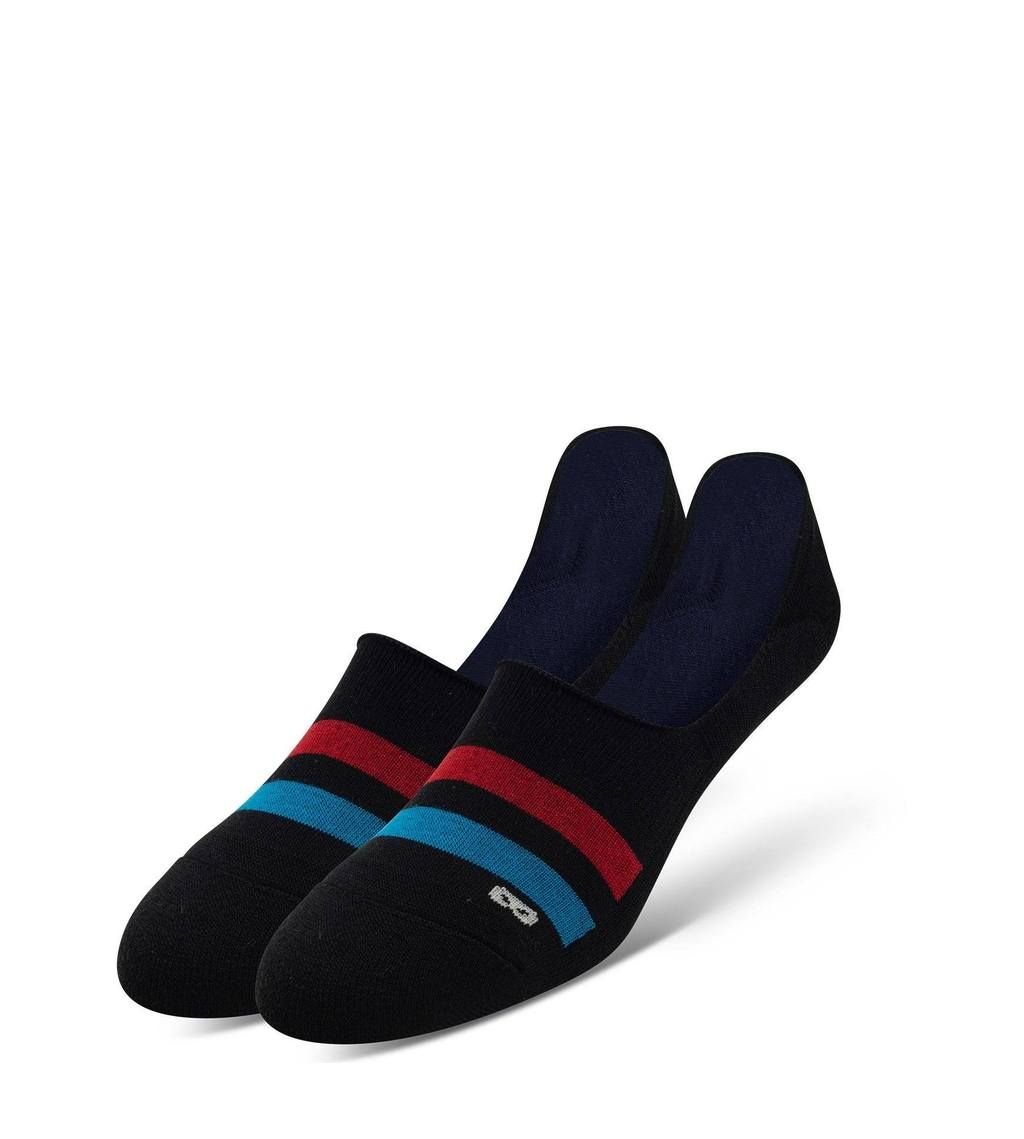 Texture stripe gray Trendy No ShowSport Non-Slid Ankle Socks for men