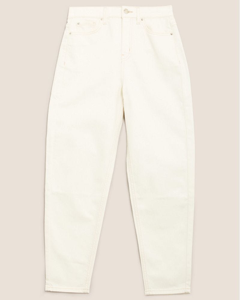 M&S Collection Mom High Waisted Ankle Grazer Jeans