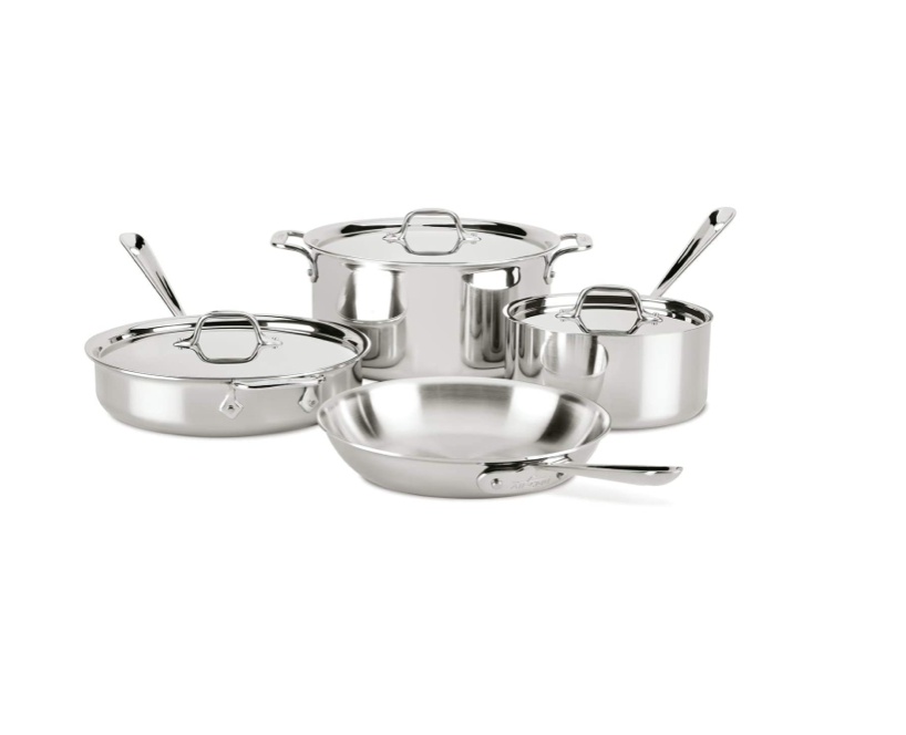 All-Clad 4007AZ D3 Stainless Steel Cookware Set