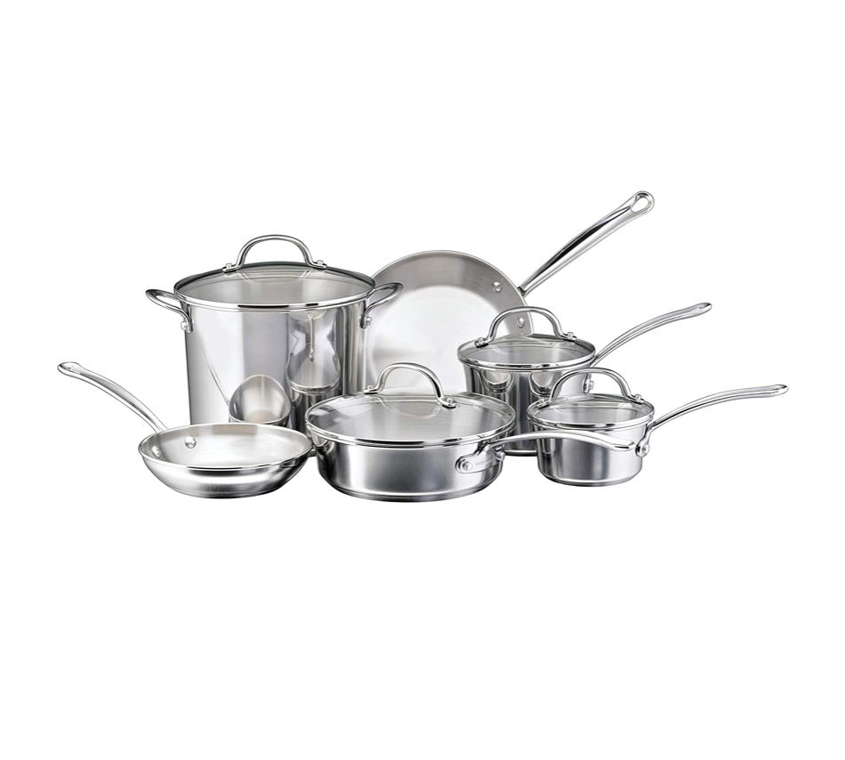 Farberware Millennium Stainless Steel Cookware Pots and Pans Set