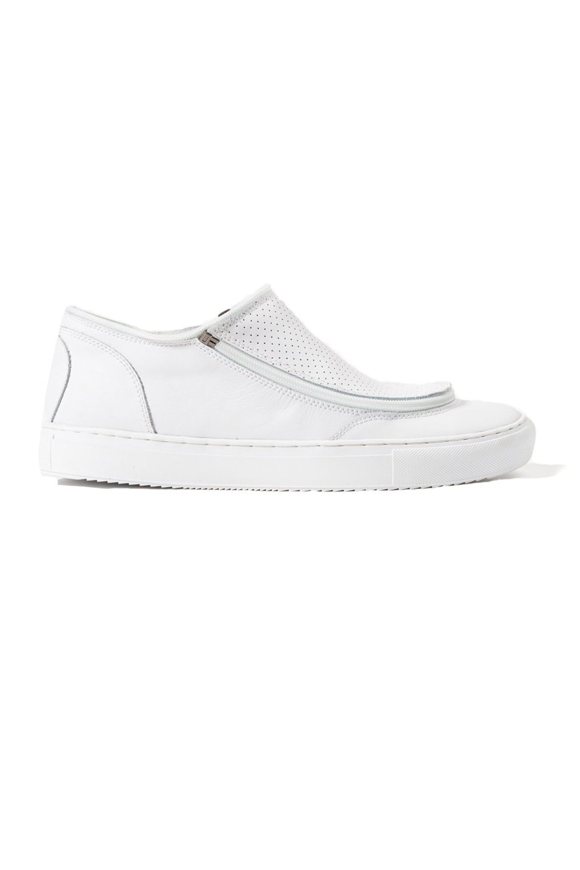 leather white slip on sneakers